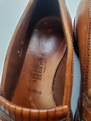 ALLEN EDMONDS 5069 BRIDGETON KILTIE TASSEL BROWN LOAFERS SZ  display picture 2