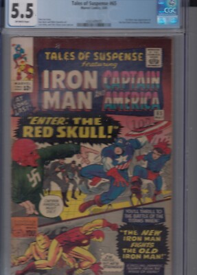 Tales of Suspense 65 - 1965 - 1st S.A. Red Skull - CGC 5.5 REDUCED PRICE