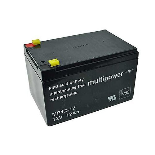 4 Stück Multipower MP12-12 AGM 12V 12,0Ah 4,8 mm Faston Bleiakku Wartungsfrei - Bild 1 von 1