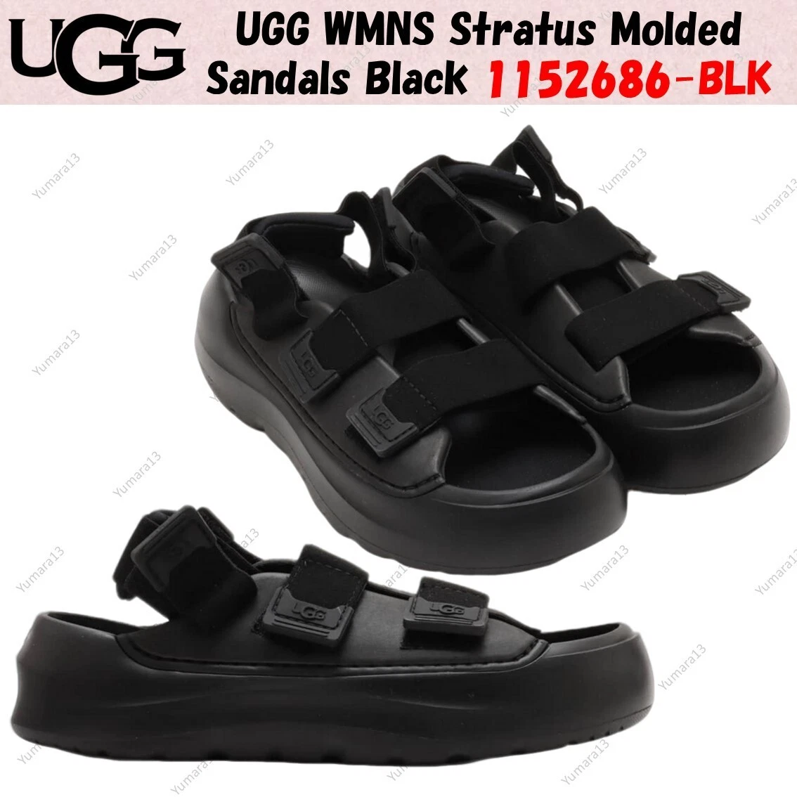 Sandali UGG WMNS Stratus modellati neri 1152686 BLK taglia donna