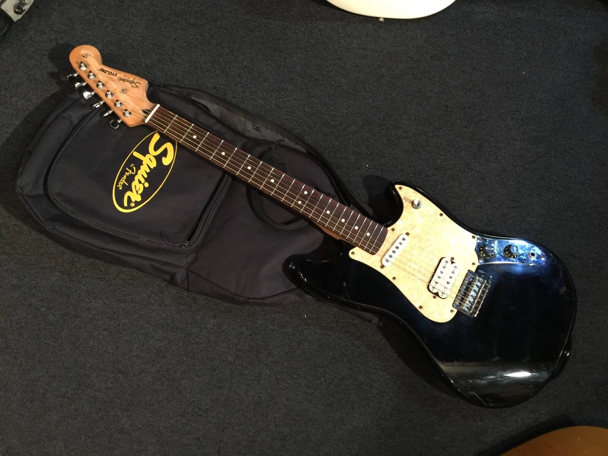 Used 2010 Squier FSR Cyclone Black Electric Guitar 3.5kg W OGB eBay