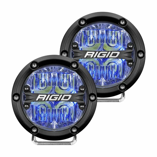 Rigid Industries 360-Series 4"LED OE Off-Road FogLight Drive Beam Blue BackIight - Picture 1 of 3
