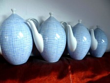 Arzberg Bastdekor 4- teiliges  Kaffeekannensortiment alt. Schreibschrift Stempel