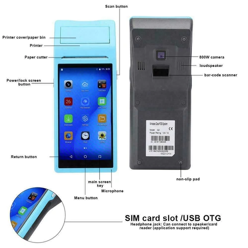 Per Terminale POS 6.0 Stampante Termica Portatile Ricevute 5 Pollici Touch Screen - Foto 5 di 21