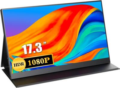 Uperfect Tragbarer Monitor 17,3'' 1920x1080 USB-C Mini HDMI 240Hz Lautsprecher
