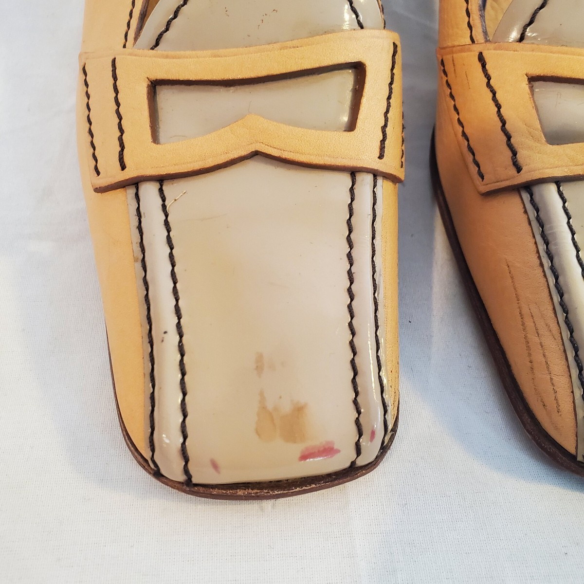 Vintage Prada Women's size 37 Leather Loafers Shoes | eBay Vintage Prada Women's size 37 Leather Loafers Shoes | eBay