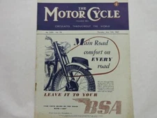 May 15th 1947 The Motor Cycle Magazine BSA 250cc 350cc 500cc & 500cc Twin L13618