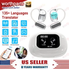 135+ Language Translator Earbuds Bluetooth AI Real Time Translation Earphones US