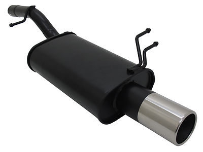 NOVUS Sportauspuff Endschalldämpfer 1x90mm passend für FORD FIESTA MK6 JH/JD