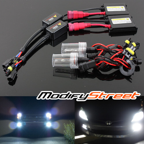 9006/HB4 6000K WHITE AC SLIM BALLAST XENON HID CONVERSION KIT HEADLIGHT/FOG LAMP - Foto 1 di 8