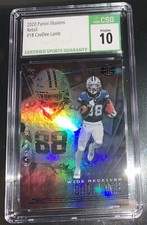 2020 Illusions Ceedee Lamb Retail RC Rookie Card #18 CSG 10. rookie card picture