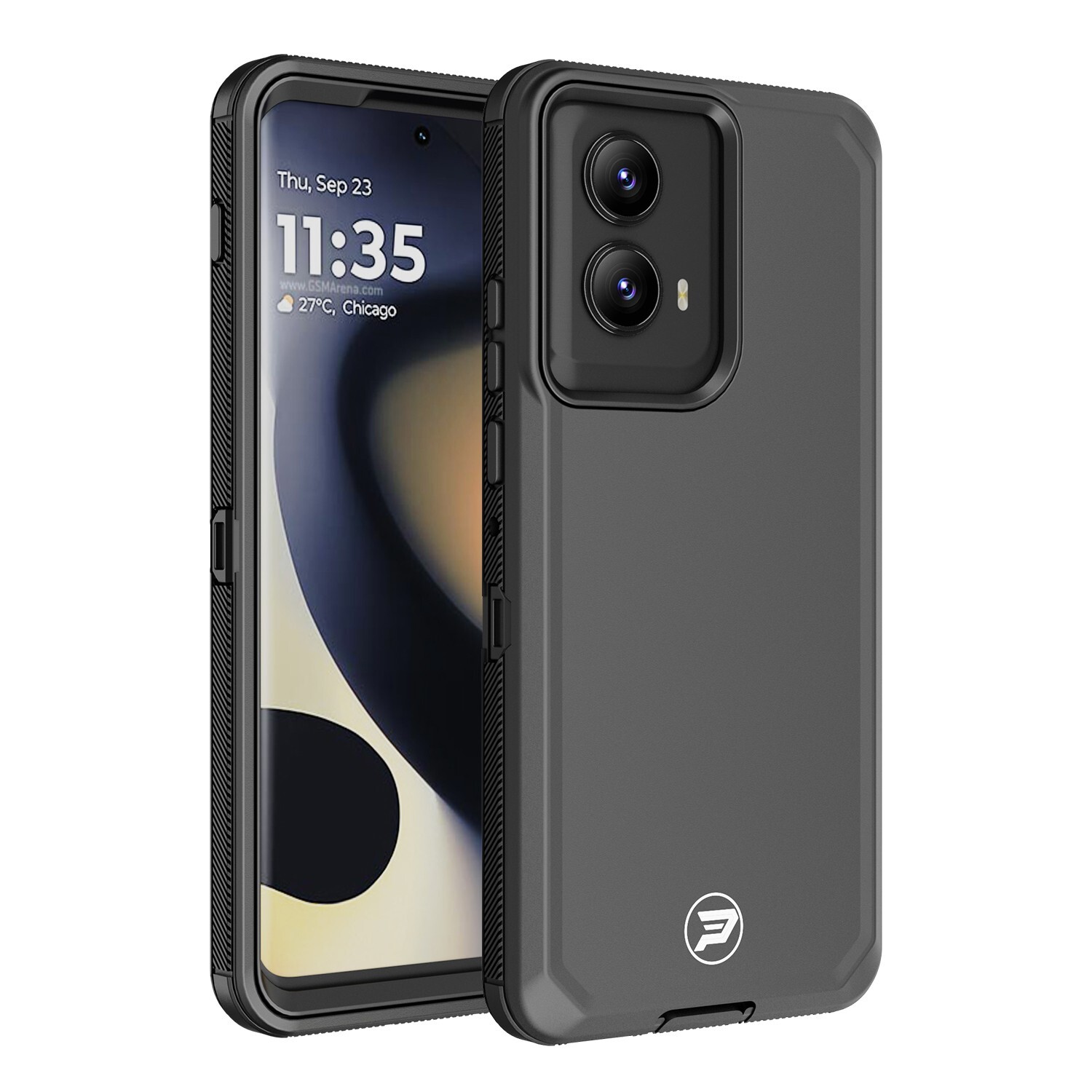 for Motorola Edge 5G (2024) Rugged Triple Layer TPU/PC Smooth Case