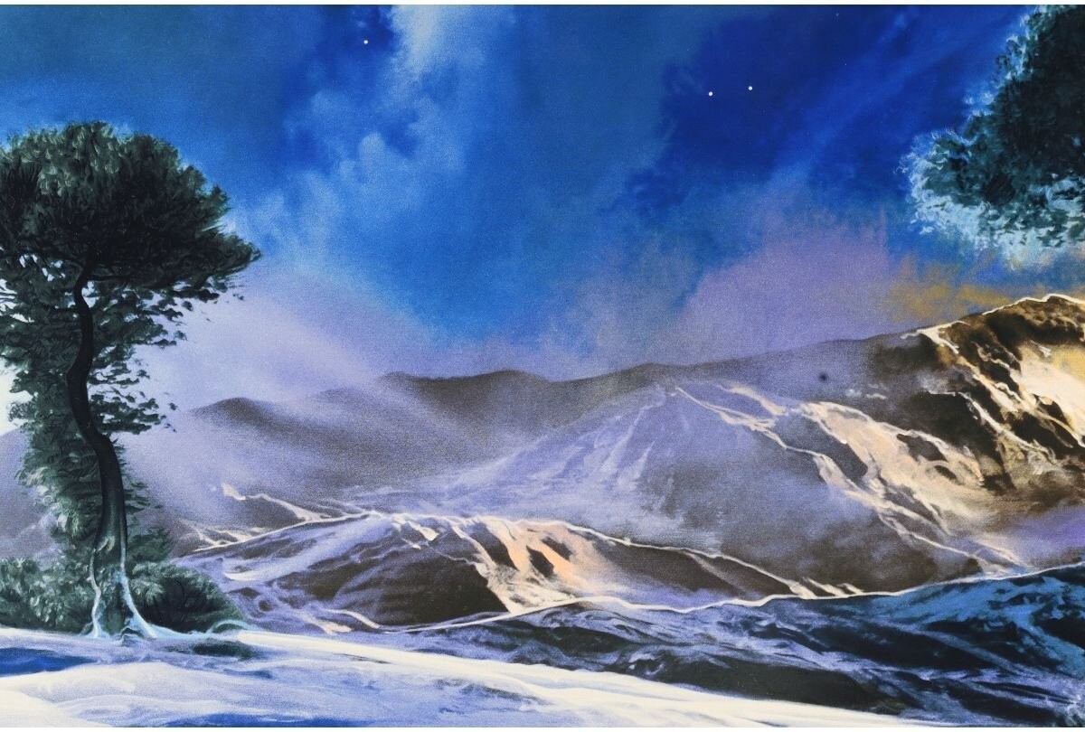 Dale Terbush Signed Original Silkscreen print ED10 The Moon is the