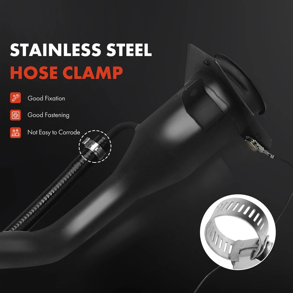 Cuello de llenado del tanque de combustible de gasolina para Chevrolet Silverado 1500 2500 HD 3500 GMC Sierra Foto 4 de 4