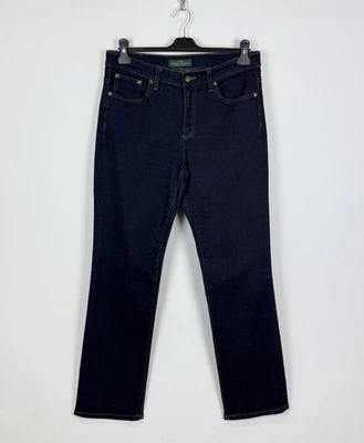 LRL Ralph Lauren Jeans Classic Straight Damen Größe 12 Indigoblau Hose Reißve... - Bild 1 von 4