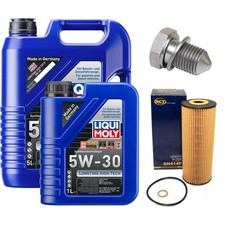 Motoröl Filter Set 5W-30 LIQUI MOLY 6 Liter + Schraube für Seat Leon 2.8 Cupra 4