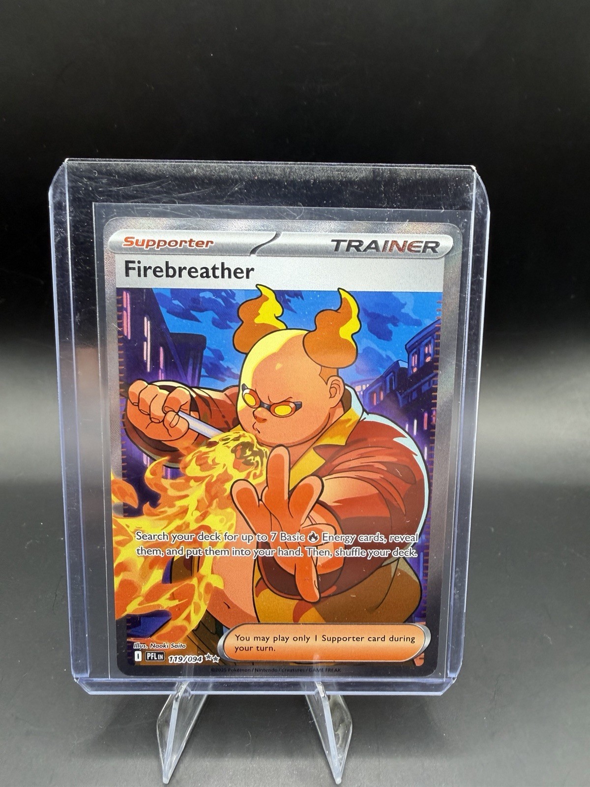 Firebreather 119/094 Phantasmal Flames Full Art NM Pokémon Trading Card