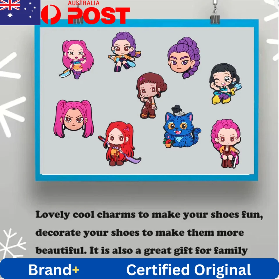 KPop Demon Hunters Shoe Charms For Clogs Croc Jibbit Shoe Decoration Kids Gift - image 4 of 4