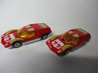 Matchbox Lesney Superfast 2X Mazda RX500- Streakers, white & UNPAINTED base