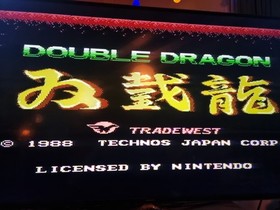 Double Dragon NES Cartridge in box CIB UKV PAL WORKING excellent condition