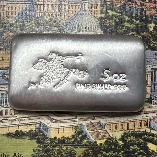 Pony Express 5 oz. Silver Bar 🐎🇺🇸