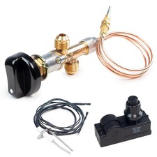 Drphiru Gas Fireplace Fire Pit Flame Failure Safety Control Valve Kit Brass