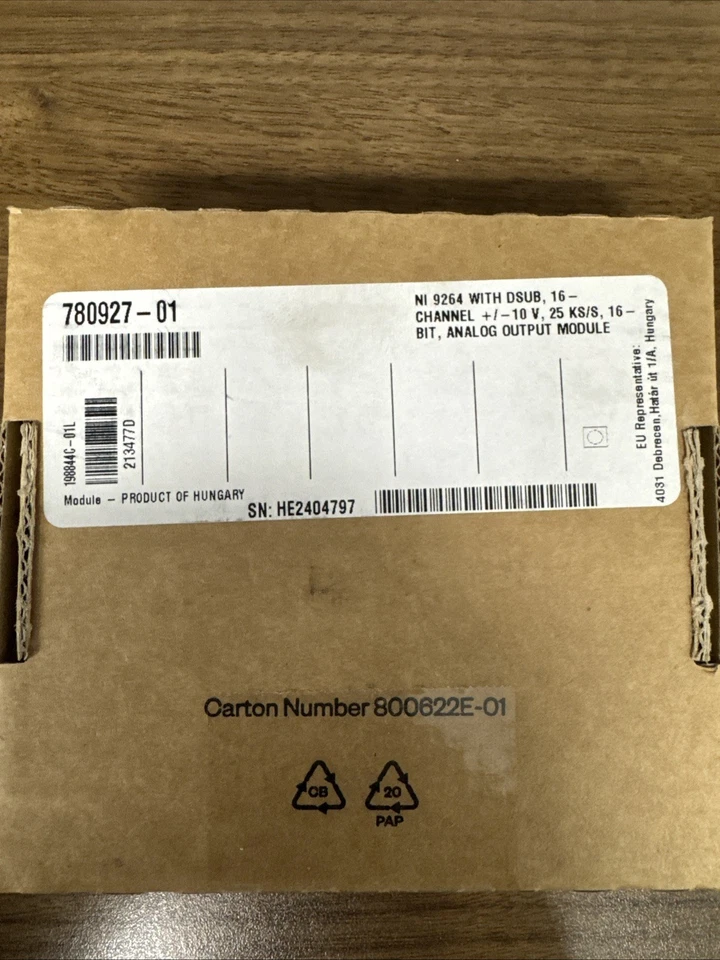 Neu National Instruments NI NI 9264 780927-01 D Sub 16bit Analog Ausgangsmodul - Bild 2 von 3