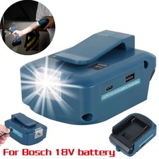 USB Battery Power Source Charger Adapter For Bosch 18V-24V Battery Converter New