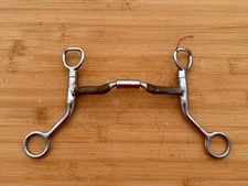 MYLER HBT Shank Wide Low Ported Barrel  Western Horse Bit ~ MB04 ~ 5"