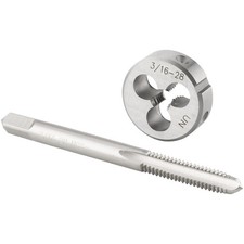 3/16"-28 UN Tap and Die Set Right Hand 3/16 x 28 UN Machine Thread Tap and Ro