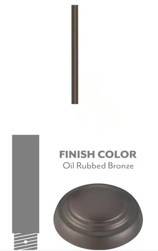 Minka-Aire DR512-ORB 12" Ceiling Fan Down Rod in Oil-Rubbed Bronze - Picture 2 of 2