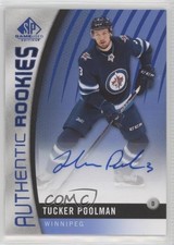 2017-18 SP Game Used Authentic Rookies Blue Auto Tucker Poolman #146 Auto 0om6