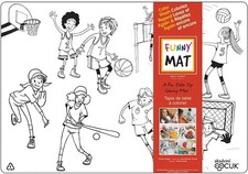 Funny Mat Table Top Coloring Mat - Sports - NEW