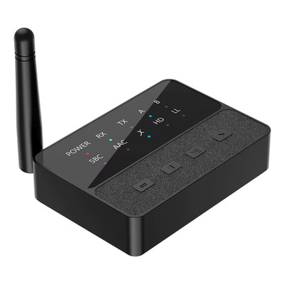 Qualcomm Bluetooth 5.3 Audio Adapter, AptX HD/LL, 3.5mm AUX/RCA for PC/TV