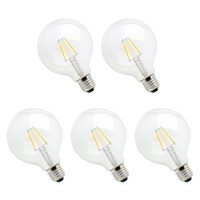 Spectrum E27 Led-Lampe Globe 4W 380Lm 2700K Warmweiß 5 StüCk Dimmbar
