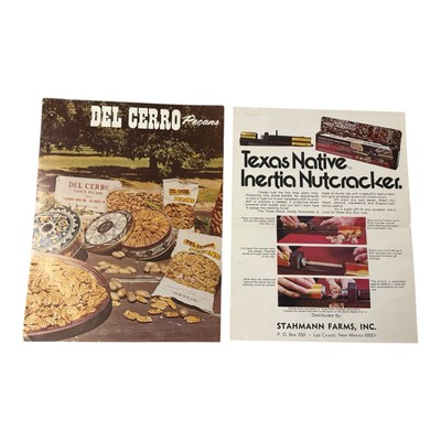 Vintage Del Cerro Pecans Catalog w/ Nutcracker Ad & Order Form Las Cruces NM