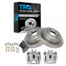 TRQ Rear Brake Pad and Rotor Set Ceramic Rotors Calipers Compatible with 2005...