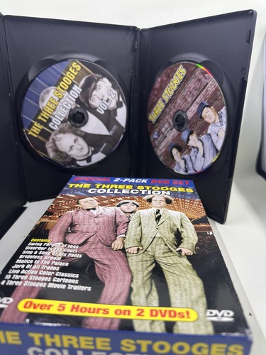 The Three Stooges Collection (2 DVD Set, 2004) Over 5 Hrs of Stooge Classics. - Picture 3 of 3