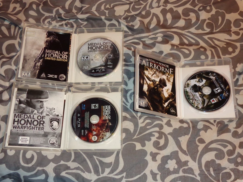 Medal of Honor Games Lot (PS3) Medal of Honor, Warfighter & Airborne - Image 2 of 2