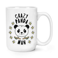 VerrüCkte Panda Mann Stars 426Ml Groß Becher Tasse Tiere Scherz Vatertag Lustig