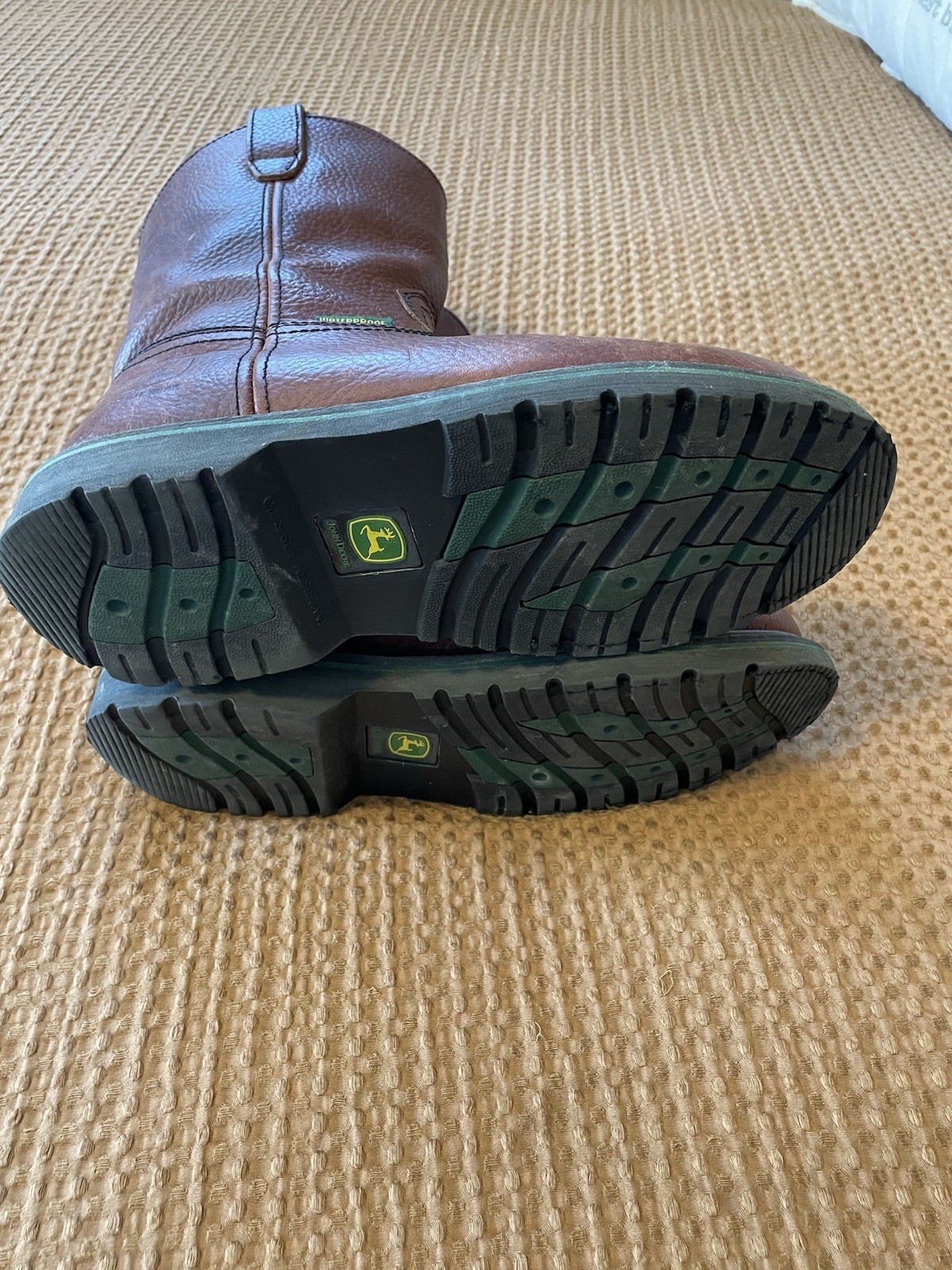 John Deere Dan Post Work Boots Mens Size 8M image 3