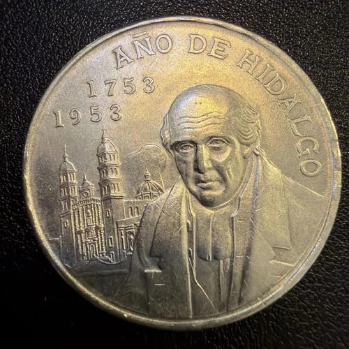 1953 Mexico 5 Pesos Silver — photo from the most recent tracked eBay sale