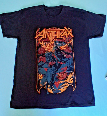 Anthrax Band , T Shirt -unisex- Gr. L, Schwarz vorne mit Druck