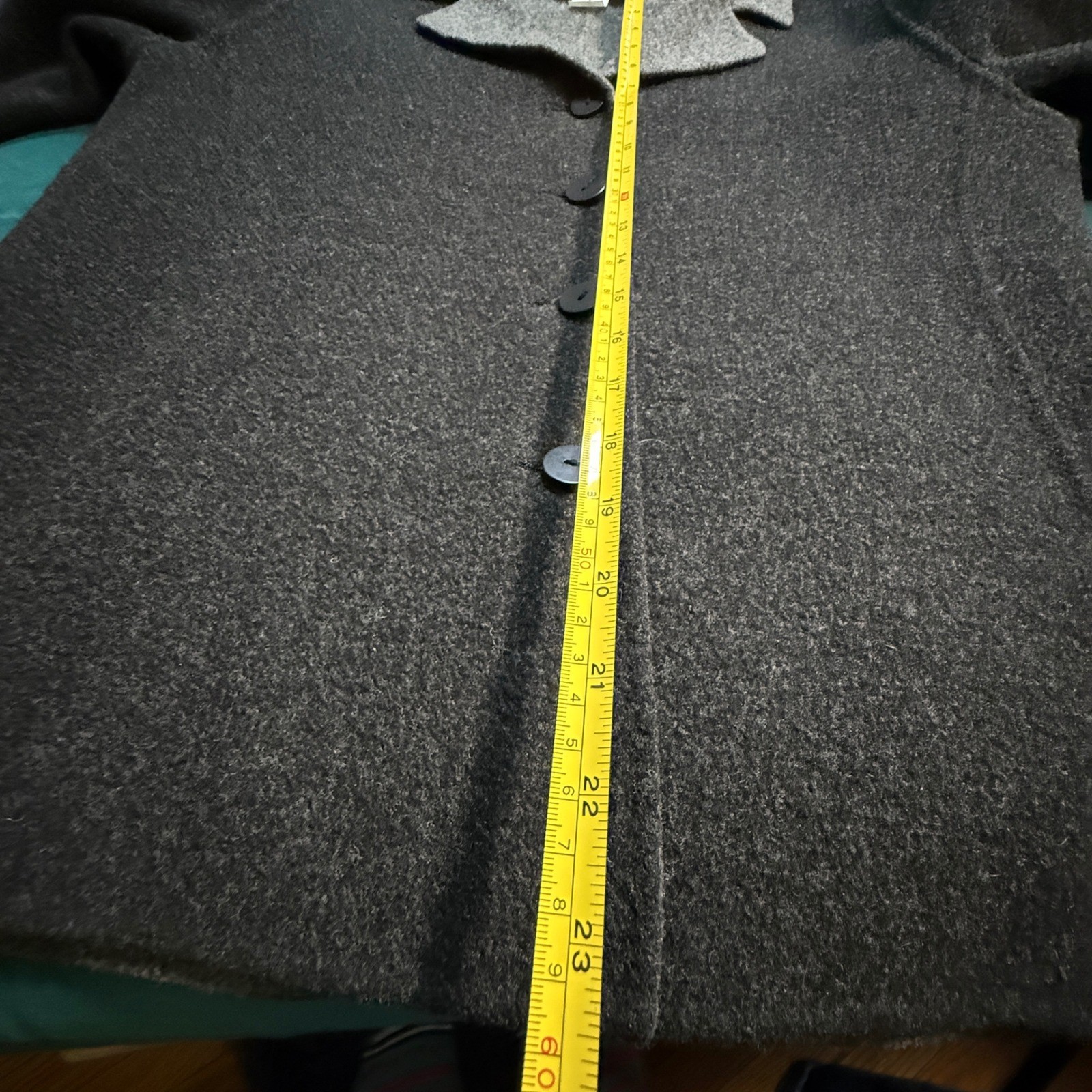 Pendleton Petite Button Blazer Jacket Gray Textur… - image 5