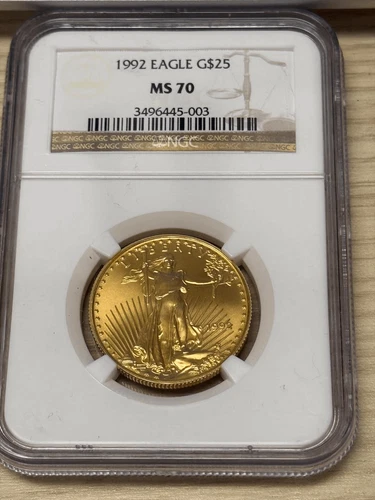 1992 American Gold Eagle 1/2 oz — photo from the most recent tracked eBay sale