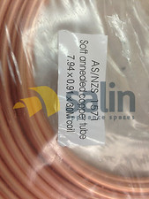 5/16"X 18M SOFT COPPER COIL PIPE TUBE AIR CONDITIONER WATER AIR GAS R410 RATED
