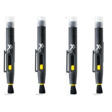 Portable 4pcs 3 IN 1 Camera Lens Dust Wiper Cleaning Pen Dust Cleaner Soft Brush