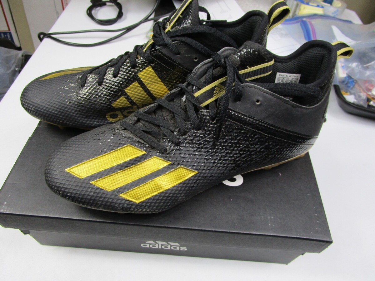 adidas Adizero Scorch EF7629 Football Cleats Black Gold 