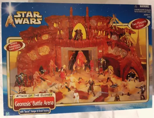 STAR WARS - Geonosis Battle Arena Playset - SAGA - E2 - vhtf