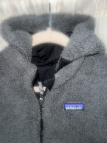 Patagonia Girls Reversible Dream Song Hoody Jacket Black/Gray Fleece Medium - Picture 9 of 10